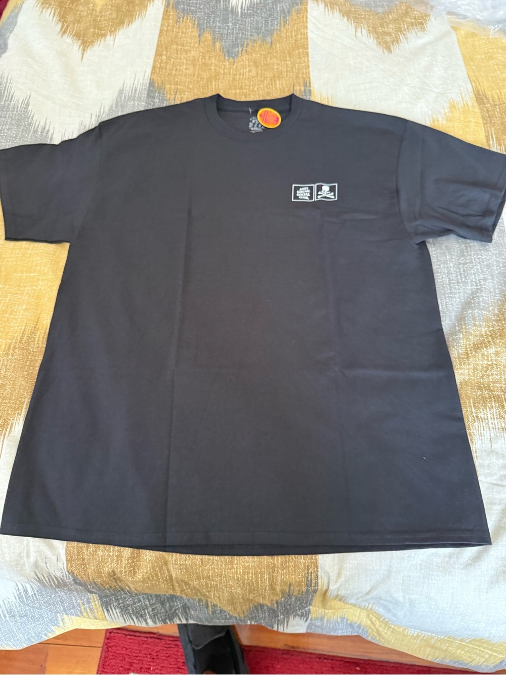Anti Social Social Club Black Short Sleeve Graphic Tee size XL